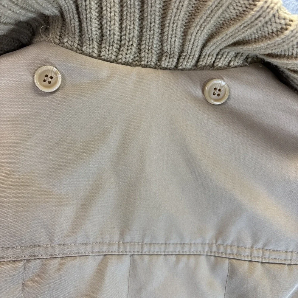 Vintage Chore Coat Tweed Lined Jacket 8/S Beige Big Pockets Farm‎ Warm